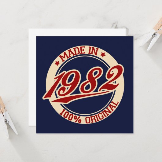 1982年製 カード (正面/裏面インサイチュ)