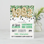 1982年高等学校大学懇親会招待状 招待状 (スタンド正面)