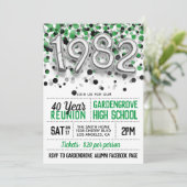 1982年高等学校大学懇親会招待状 招待状 (スタンド正面)