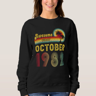 1982年10月以素晴らし降40歳の誕生日 スウェットシャツ