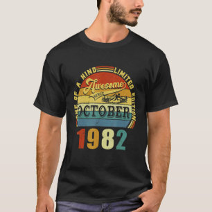 1982年10月素晴らし40誕生以来40歳 Tシャツ