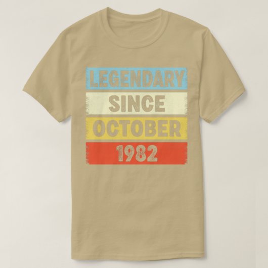 1982年10月40th Birから40歳の伝説 Tシャツ (デザイン正面)