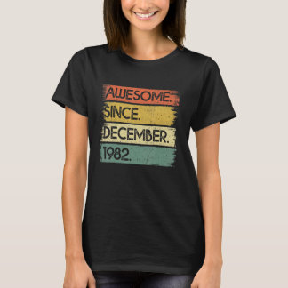 1982年12月40日素晴らし誕生から40歳 Tシャツ