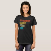 1982年2月素晴らしから40歳の誕生日52年 Tシャツ (正面フル)