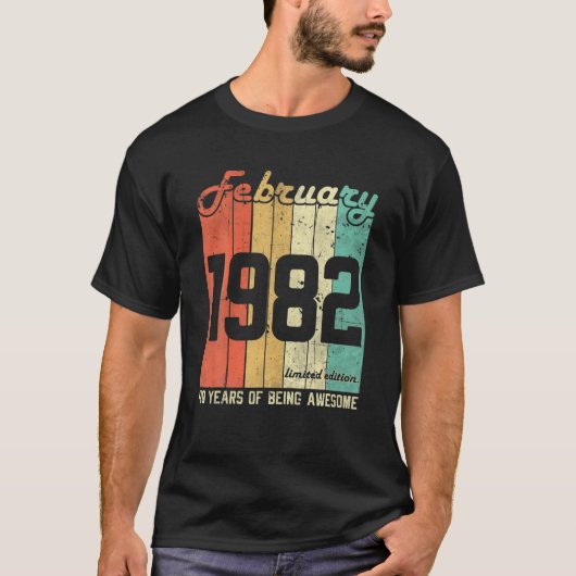 1982年2月40歳限定版40Th Bi Tシャツ (正面)