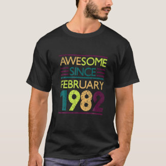 1982年2素晴らし月40日より40歳誕生 Tシャツ