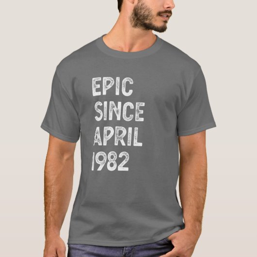 1982年4月から40歳の叙事詩M Tシャツ (正面)