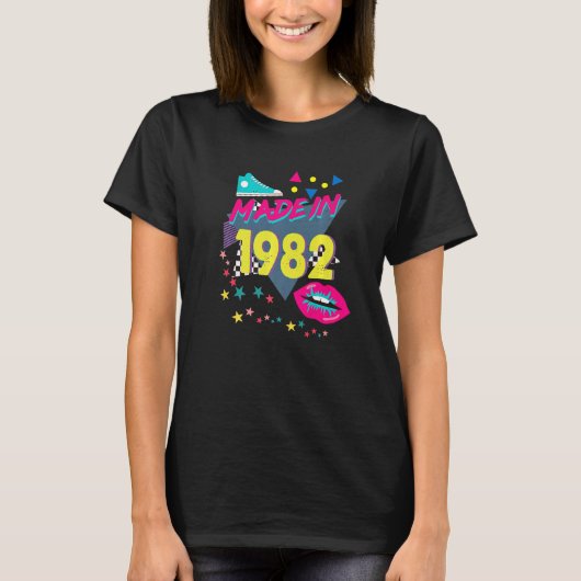 1982年40回誕生日80年代90年代1990年代1980年代Nos Tシャツ (正面)