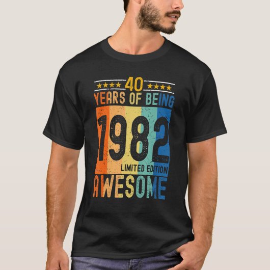 1982年40年素晴らし Tシャツ (正面)