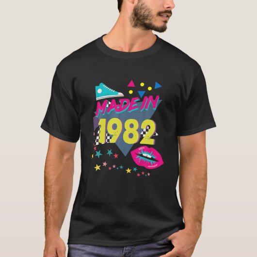 1982年40歳の誕生日80年代90年代1990年代1980年代Nos Tシャツ (正面)