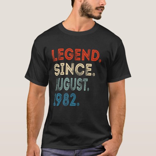 1982年40歳威厳がある誕生以来40歳 Tシャツ (正面)