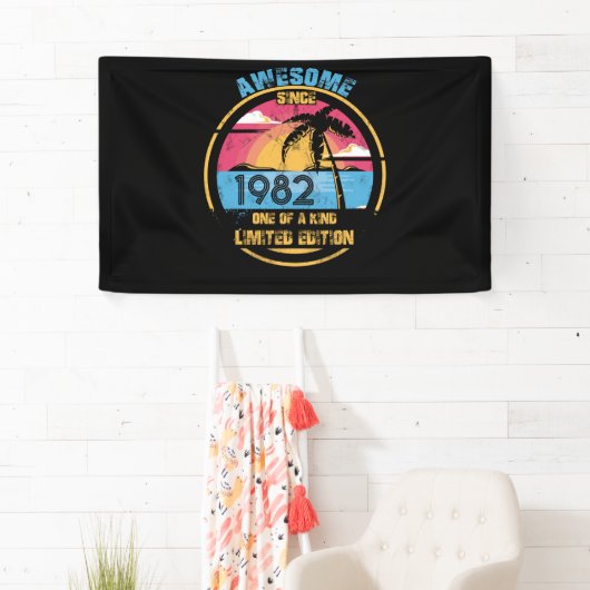 1982年40歳素晴らし誕生日40歳 横断幕 (インサイチュ)