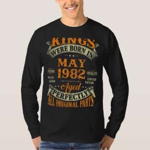 1982年5月のメンス40歳生まれの誕生日40 Tシャツ