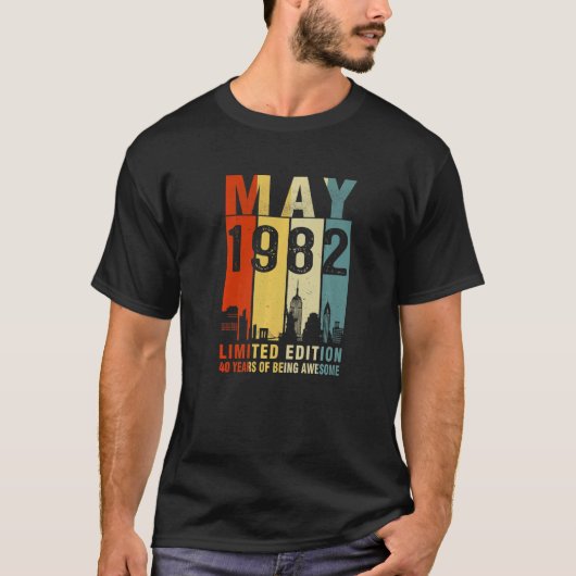 1982年5月40歳素晴らし Tシャツ (正面)