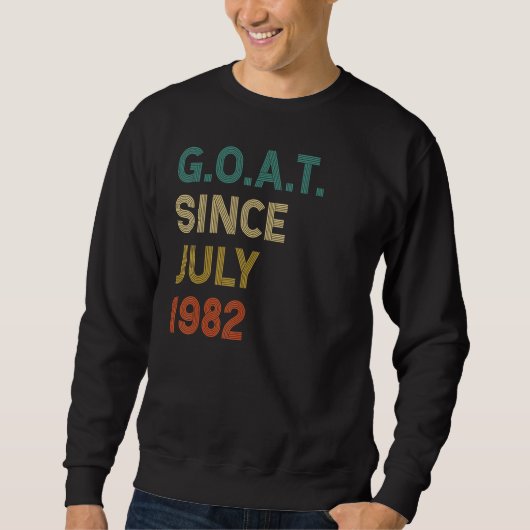 1982年7月以来40歳のヤギ スウェットシャツ (正面)