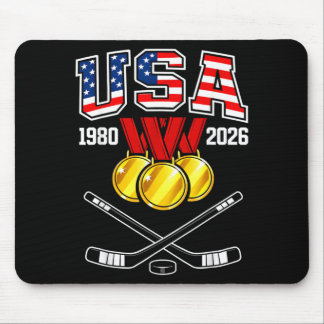 1982年～2026年 アイスホッケー ヴィンテージ USA クロススティック マウスパッド