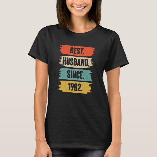 1982最高の年の夫ヴィンテージ40代のAnive結婚以来 Tシャツ (正面)