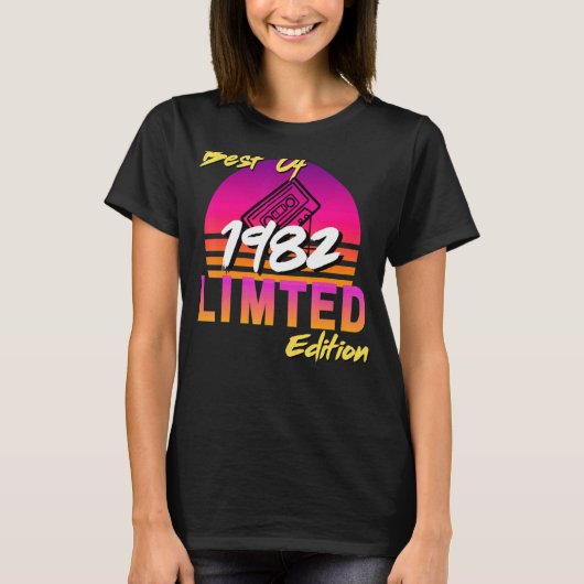 1982最高の年40歳の誕生日カセットテープ1 Tシャツ (正面)