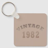 1982生まれ年のヴィンテージ生誕 キーホルダー (正面)