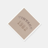 1982生まれ年のヴィンテージ生誕 スタンダードカクテルナプキン (角)