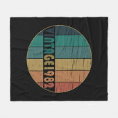 1982生まれ年のヴィンテージ生誕 フリースブランケット (正面(横))