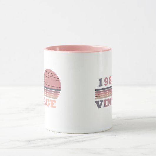 1982生まれ年のヴィンテージ誕生日ギフト マグカップ (中央)