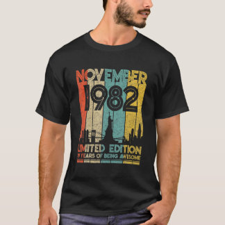 1982生まれ年11月誕生日限定版39 Tシャツ