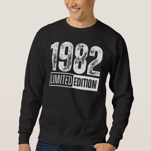 1982生まれ年40歳の誕生日 スウェットシャツ (正面)