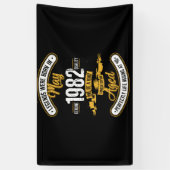 1982生まれ年5月40日誕生日40歳 横断幕 (縦)