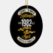 1982生まれ年9月40歳の誕生日 セラミックオーナメント (右)