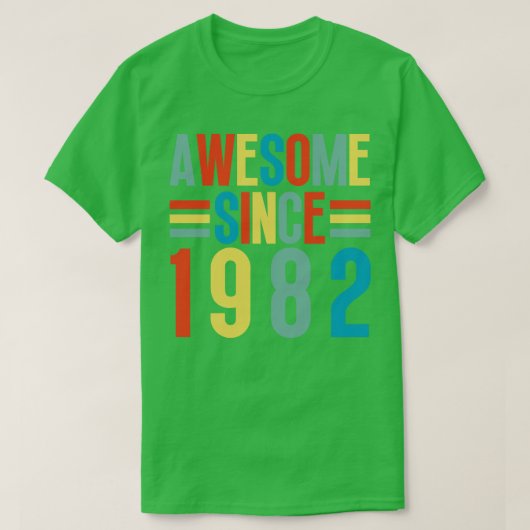 1982素晴らし年以降5 Tシャツ (デザイン正面)