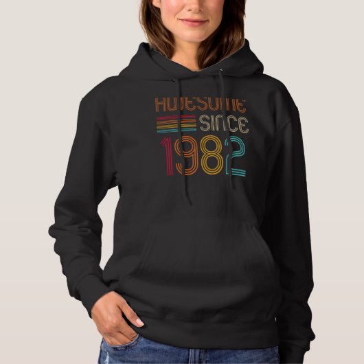 1982素晴らし年40歳の誕生日レトロ以来 パーカ (正面)