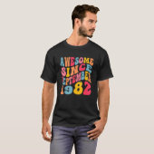 1982素晴らし年9月以来40年レトロ40th B Tシャツ (正面フル)