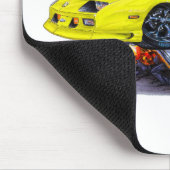 1982-92年のCamaroの黄色い車 マウスパッド (コーナー)