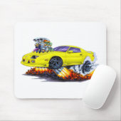 1982-92年のCamaroの黄色い車 マウスパッド (マウス)