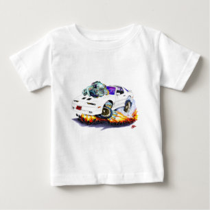 1982-92年のTRANS AM白いターボGTA ベビーTシャツ
