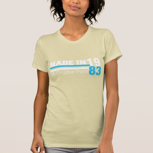 1983のすべての元の部のティーで作られる Tシャツ (正面)