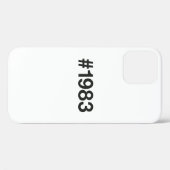 1983ハッシュタグ42誕生日記念日 Case-Mate iPhoneケース (裏面 (横))