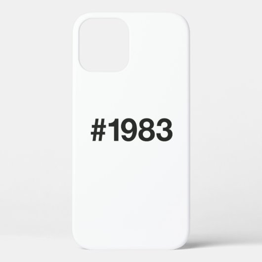 1983ハッシュタグ42誕生日記念日 Case-Mate iPhoneケース (裏面)