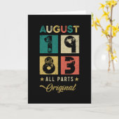 1983威厳がある誕生日レトロ カード (黄色い花)