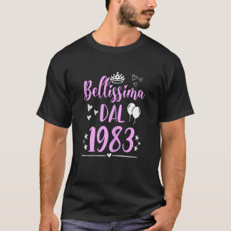 1983年から美しい女性40誕生日女の子 Tシャツ