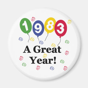 1983年すばらしい年の誕生日 マグネット