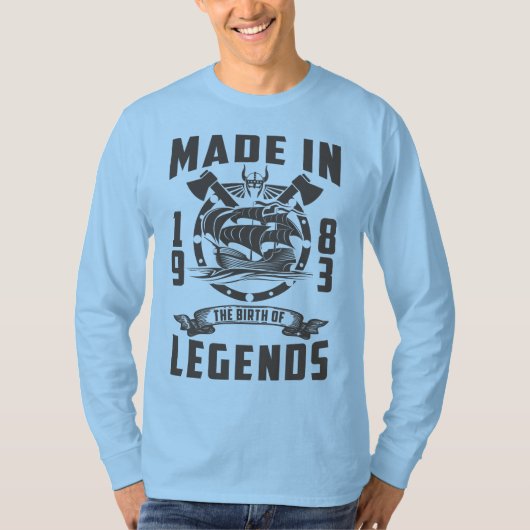 1983年に伝説の誕生 Tシャツ (正面)