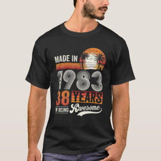 1983年に38年のヴィンテージ38Tで作ら素晴らしれる Tシャツ