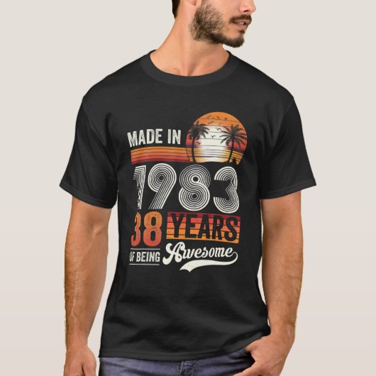 1983年に38年のヴィンテージ38Tで作ら素晴らしれる Tシャツ (正面)