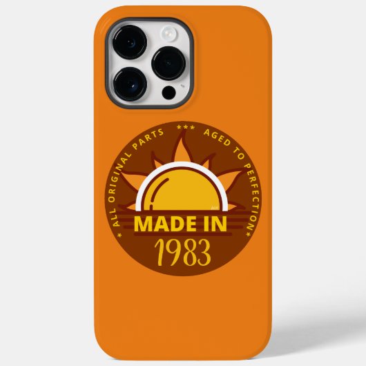 1983年の誕生日おもしろいプレゼント Case-Mate iPhoneケース (裏面)