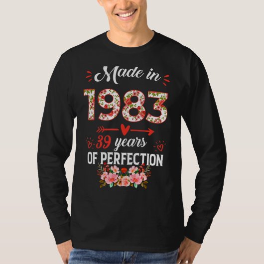 1983年フローラ39歳39誕生日Wo製 Tシャツ (正面)