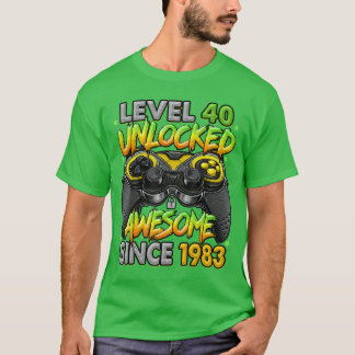 1983年生まれの40歳の誕生日おめでとう Tシャツ
