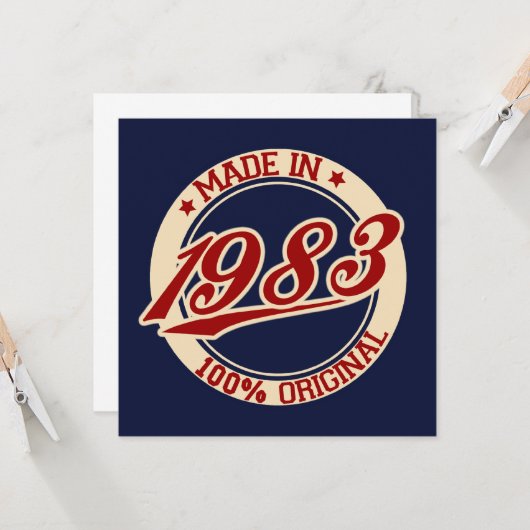 1983年製 カード (正面/裏面インサイチュ)