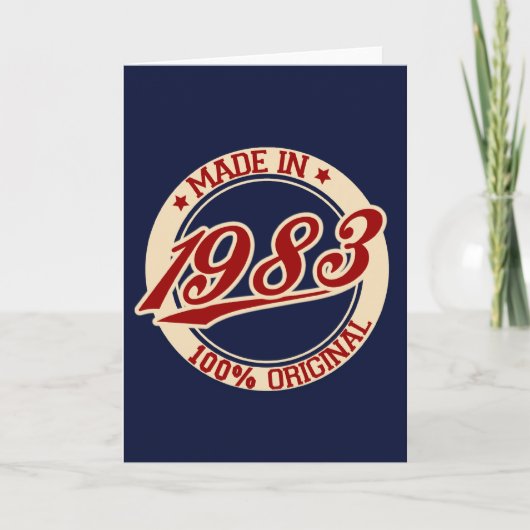 1983年製 カード (正面)